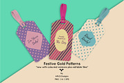 Festive Gold Patterns, a Pattern Graphic by HMJS Designs (Thumbnail 2 of 7)
