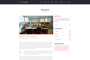 We.Make - Bootstrap 3 PSD Template