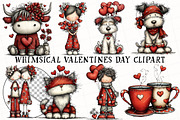 Whimsical Valentine's Day Clipart, an Illustration by OK Design (Thumbnail 2 of 6)