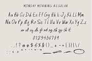 Monday Morning Handwriting Font, a Handwritten Font by The Human Touch! (Thumbnail 3 of 5)