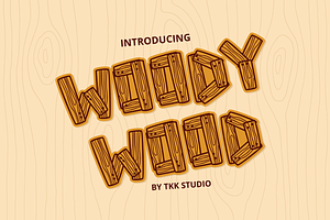 Woody Wood - Kids Font