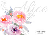 Pink Florals, Roses, Bouquets, an Illustration by Feather Grace Designs (Thumbnail 11 of 11)