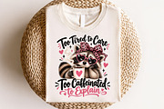 Funny Raccoon Coffee PNG, a Seasonal Illustration by CraftArtStudio (Thumbnail 4 of 4)