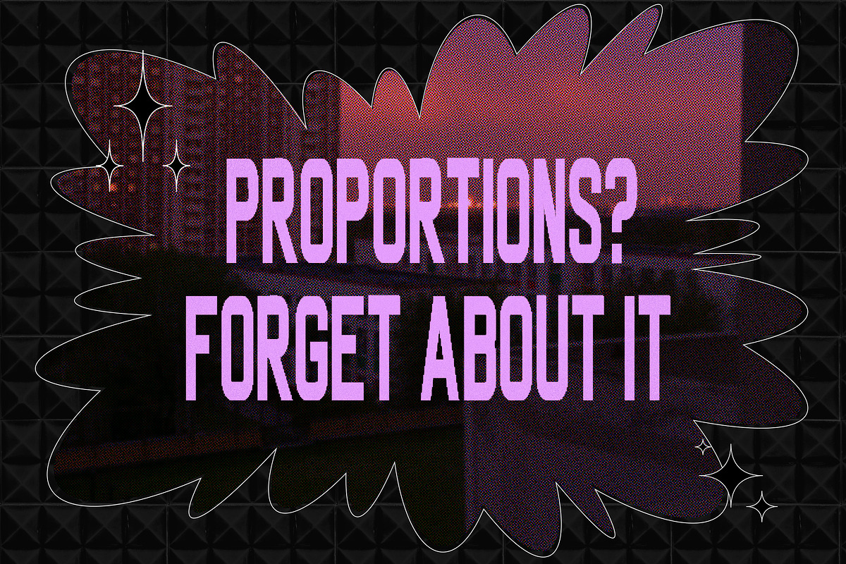 Noughties - Disproportionate Font, a Sans Serif Font by Ckybe's Corner (Photo 5 of 7)