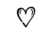 Hand Drawn Heart Doodle Vector Bundl, an Illustration by Creativeshirt (Thumbnail 2 of 48)