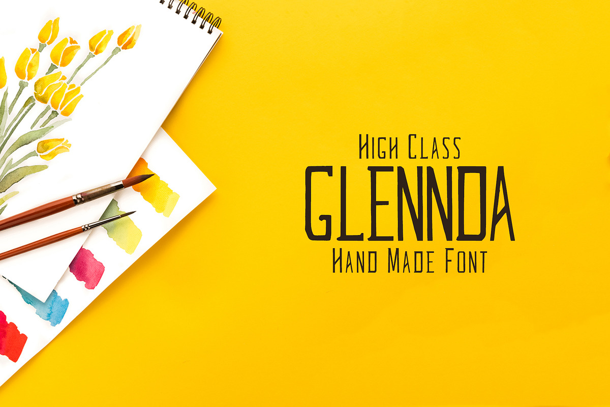 Glennda Handmade 5 Font Family