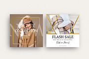 Gold Instagram Post Pack Canva, a Social Media Template by DeeBeeDesign (Thumbnail 4 of 9)