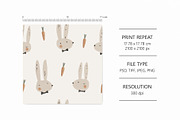 Mr. Rabbit, a Pattern Graphic by Olena Kuznietsova (Thumbnail 4 of 11)