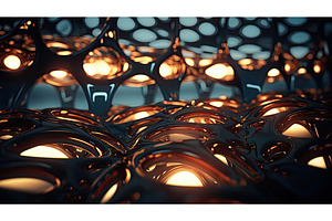 intricate racetrack lights ai, a Technology Photo by pikepicture