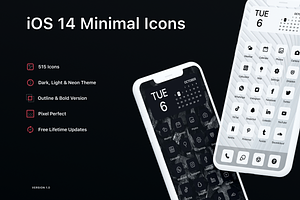 iOS 14 Minimal Icon Set