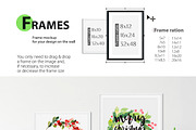 Christmas Frame Mockup Bundle, a Print Template by Yuri-U (Thumbnail 16 of 19)