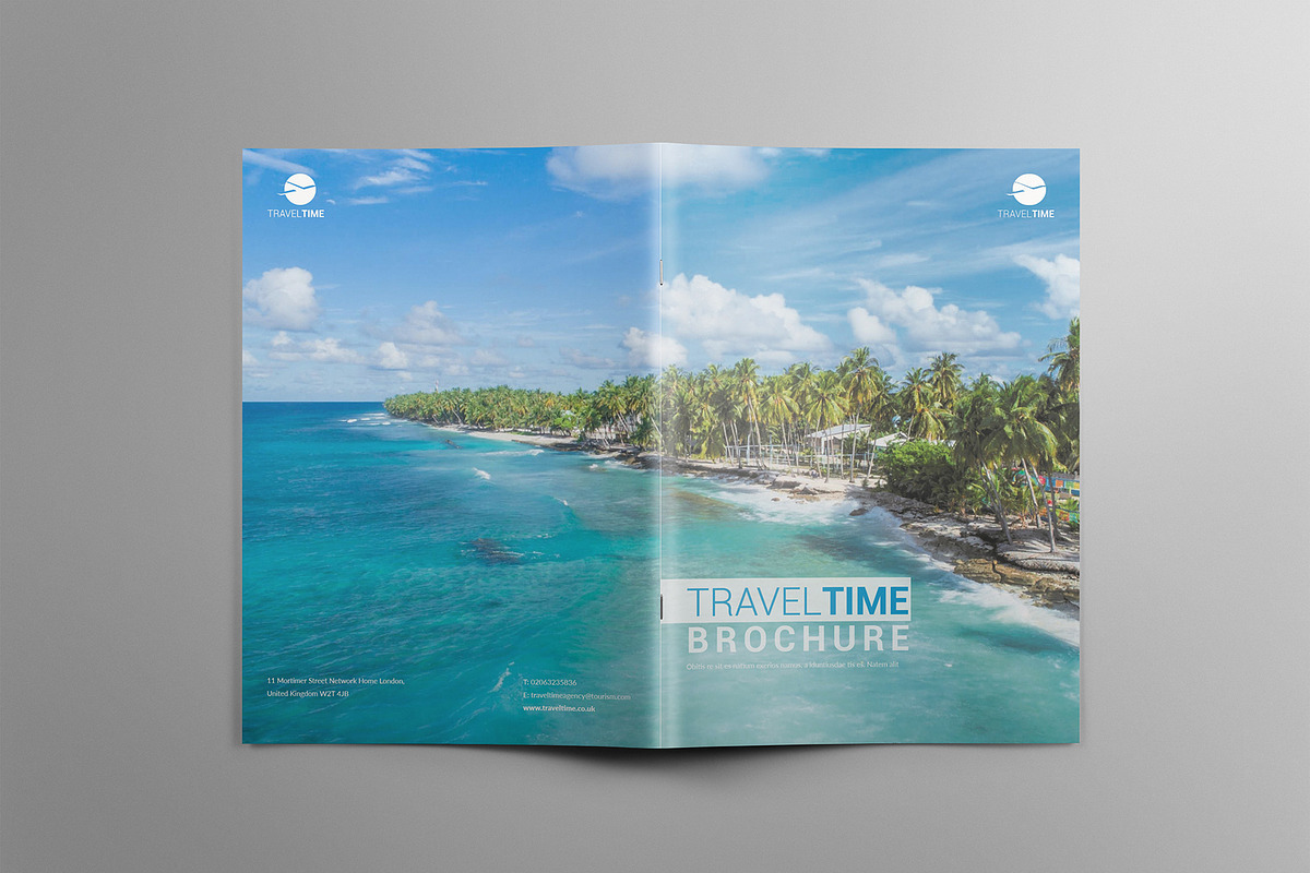Travel Time Brochure | A4 - Square, a Brochure Template by Carlos Fernando (Photo 7 of 14)