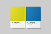 Pantone Card Color Mockup, an Advertising Mockup by Se٧enStudio (Thumbnail 1 of 5)