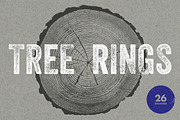 26 Large Tree Ring Textures, a Texture Graphic by Offset (Thumbnail 1 of 16)