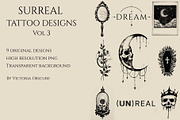 Surreal Tattoo Designs Vol 3, a Decorative Illustration by Victoria Obscure (Thumbnail 1 of 3)