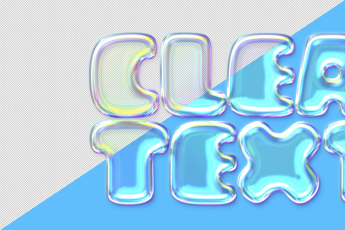 Soap Bubble Text Effects, a Design Template by Avelina Studio (Photo 2 of 3)