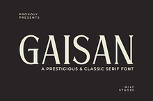 Gaisan - Sharp Modern Serif Font