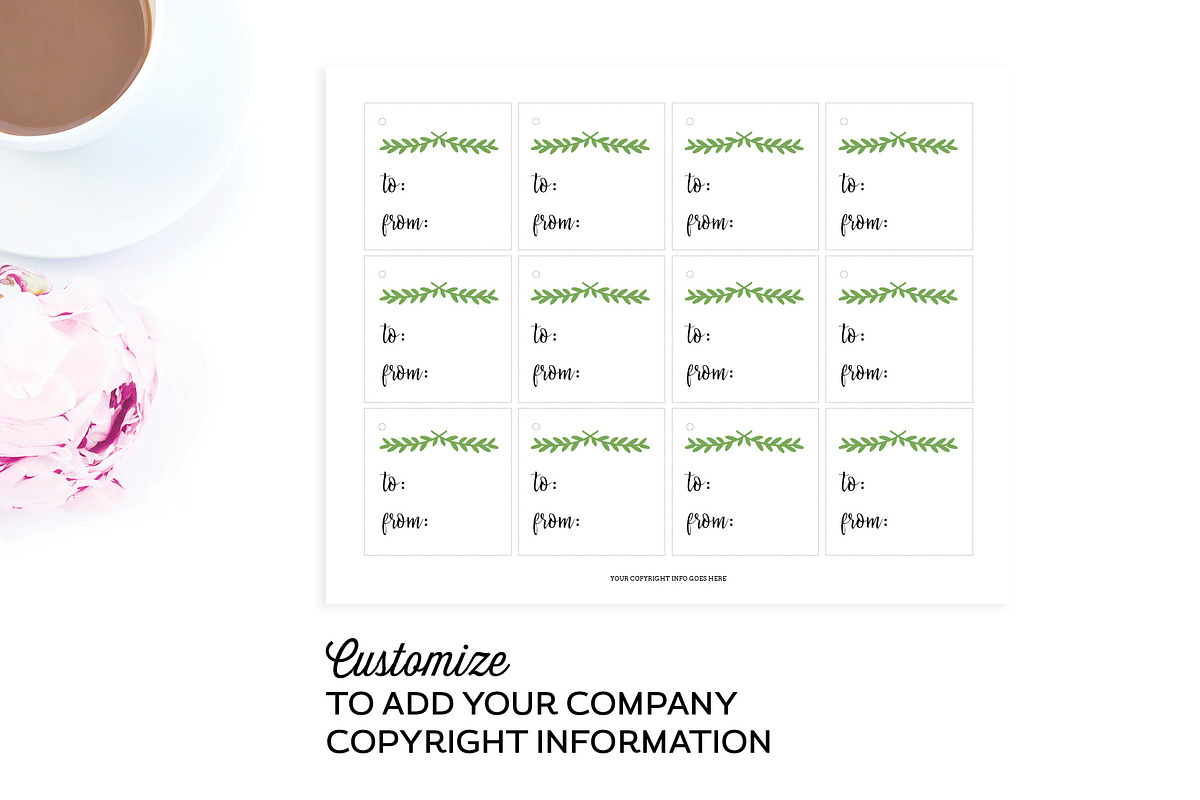 Gift Tag Templates for Illustrator, a Templates & Theme by Michelle Hickey Design (Photo 5 of 5)