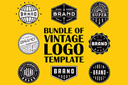vintage logo, badge, insignia, label, a Branding & Logo Template by Brainware Graphic (Thumbnail 1 of 14)
