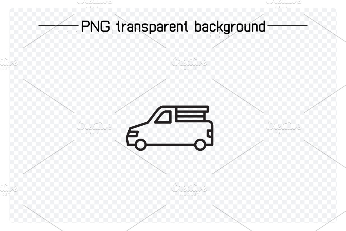Car Icons Line Illustrations, a Transportation Illustration by Designfour (Photo 2 of 7)