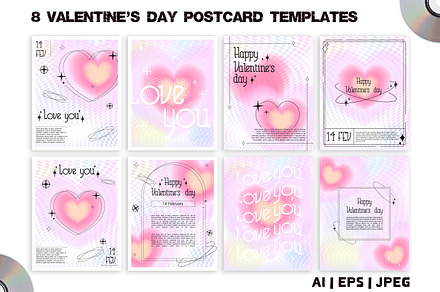 Valentine's day flyers set, a Flyer Template by Boo Guevara Shop