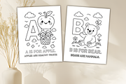 Alphabet Coloring Pages a-Z | ABC An, a Decorative Illustration by Design Station (Thumbnail 1 of 4)