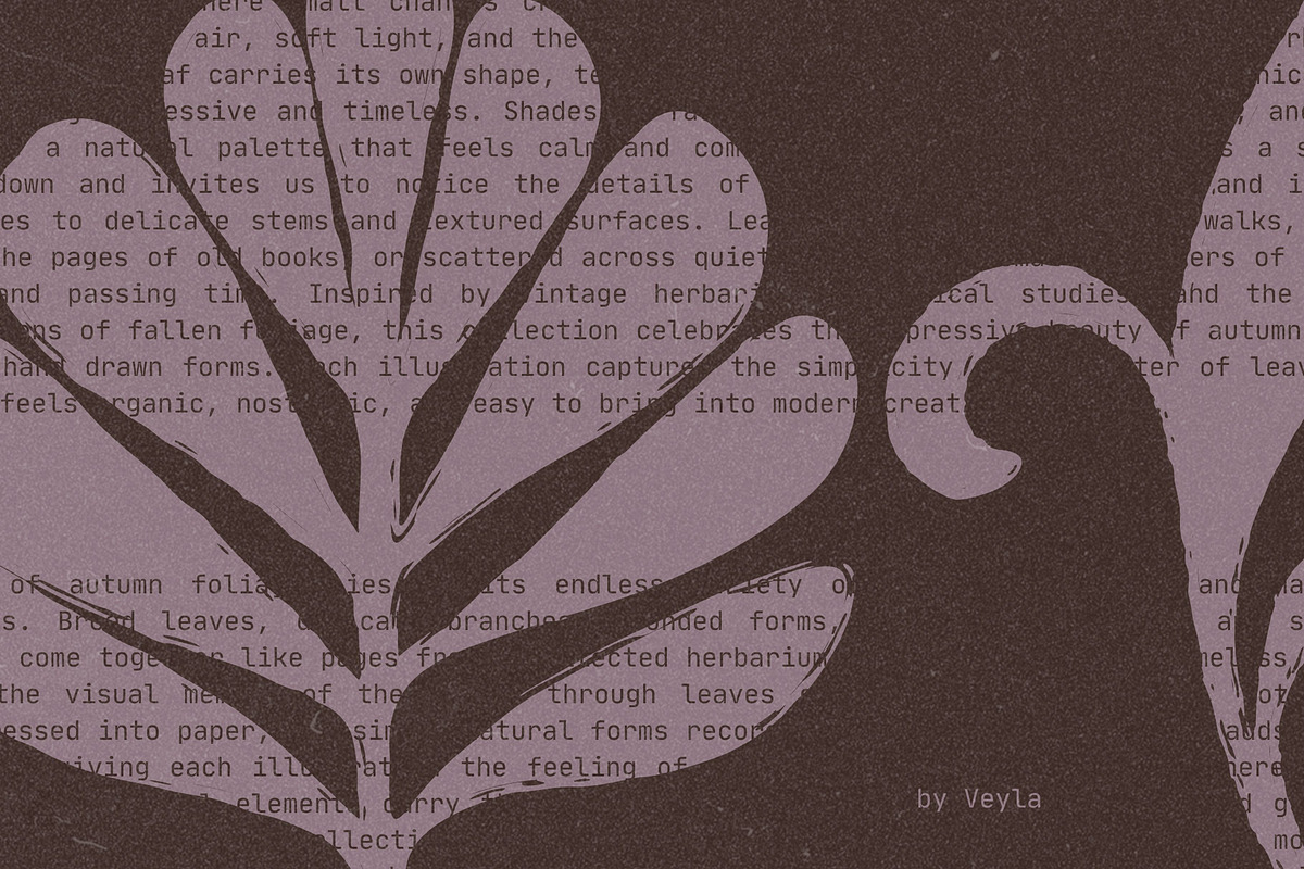 Autumn Foliage: 100 Leaves Pack, an Object Illustration by Veyla (Photo 14 of 15)