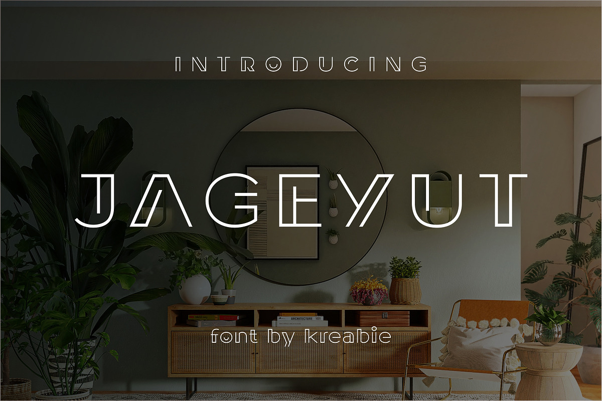 JAGEYUT FONT, a Sans Serif Font by Kreabie (Photo 1 of 5)