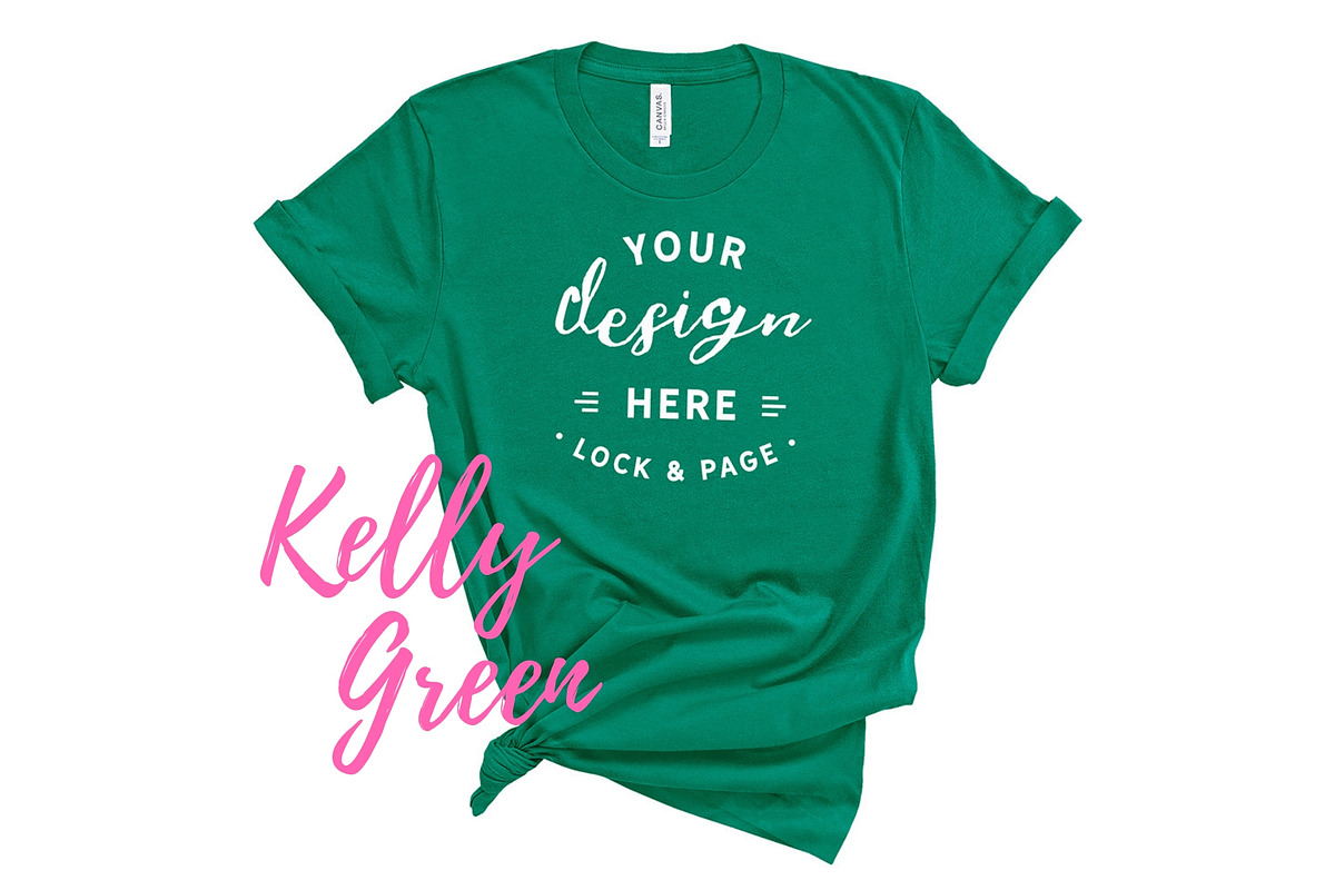 Bella Canvas TShirt Mockups On White, a Shirt Mockup by lock and page (Photo 76 of 92)