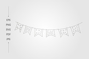 party bunting flags carniva, a Background Graphic by lawoel (Thumbnail 2 of 3)