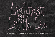 Lightest Little Lie Curly Display, a Handwritten Font by The October Creative (Thumbnail 1 of 8)
