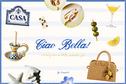 Italian Summer Collage Pack, an Object Graphic by lerinartstudio (Thumbnail 10 of 10)