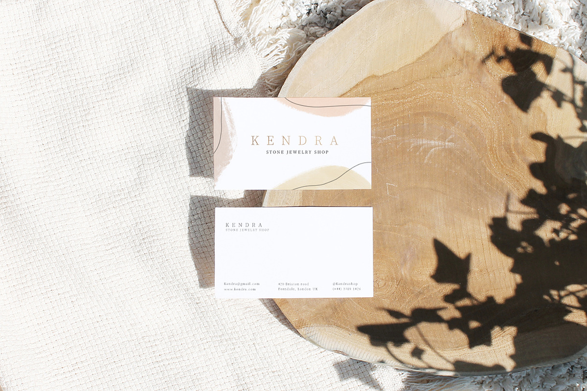 24 Business Card Mockups, a Household Mockup by Michèle Kae (Photo 6 of 7)