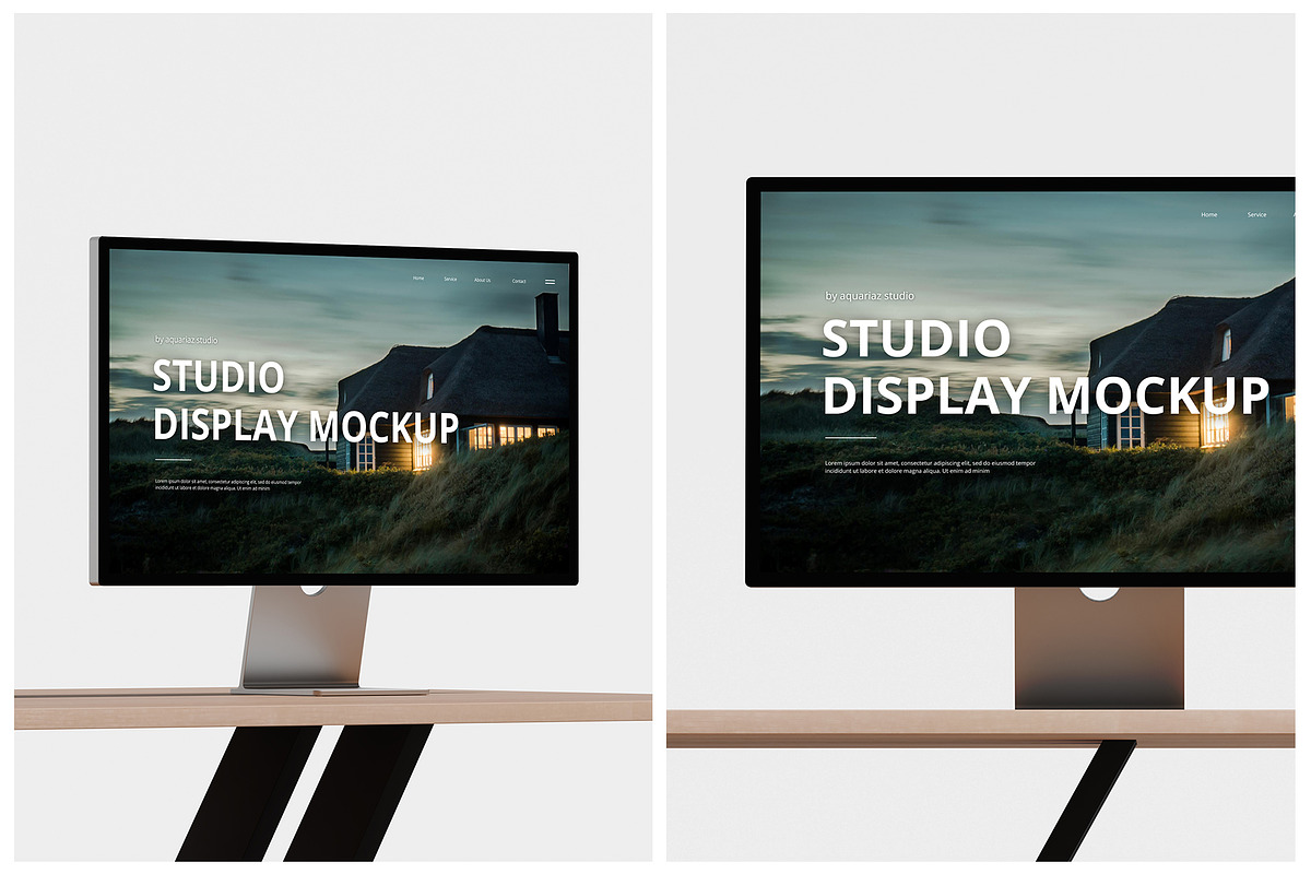 Apple Studio Display Mockup, a Device Mockup by Aquarianz Studio (Photo 2 of 3)