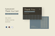 Kansonomi - Thank You Card, a Print Template by Fannan Studio (Thumbnail 1 of 3)