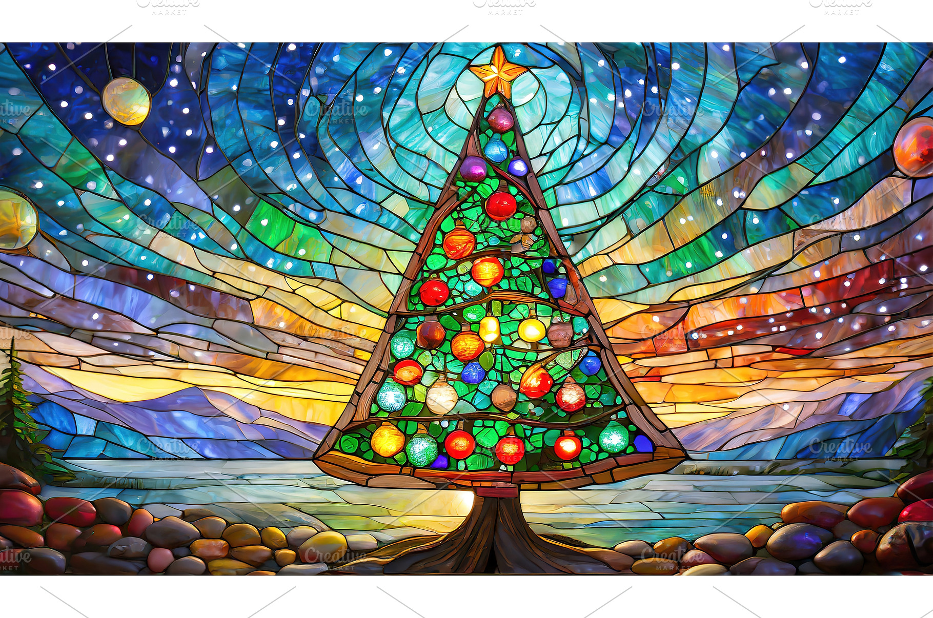 A stained-glass art piece of a, an Arts & Entertainment Photo by Igor Tichonow