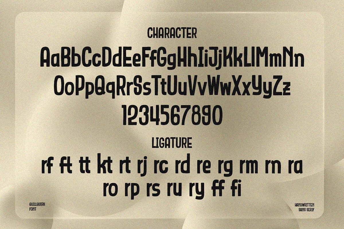 QuillQuirk - Sans Serif Font, a Sans Serif Font by Alpaprana (Photo 3 of 11)