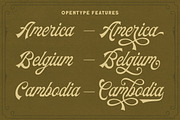 The Padlock - A Vintage Script, a Script Font by Letterhend Studio (Thumbnail 4 of 11)