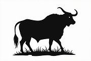 Standing Bull Silhouette Pack, an Illustration by jahid234 (Thumbnail 4 of 9)