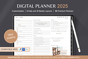 2025 iPad Digital Planner, a Graphic by Makii Templates (Thumbnail 1 of 11)