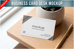 Business Card Desk 3 PSD, a Product Mockup by Bruno's Shop