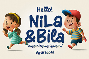 Hello! Nila & Bila Typeface, a Font by Graptail