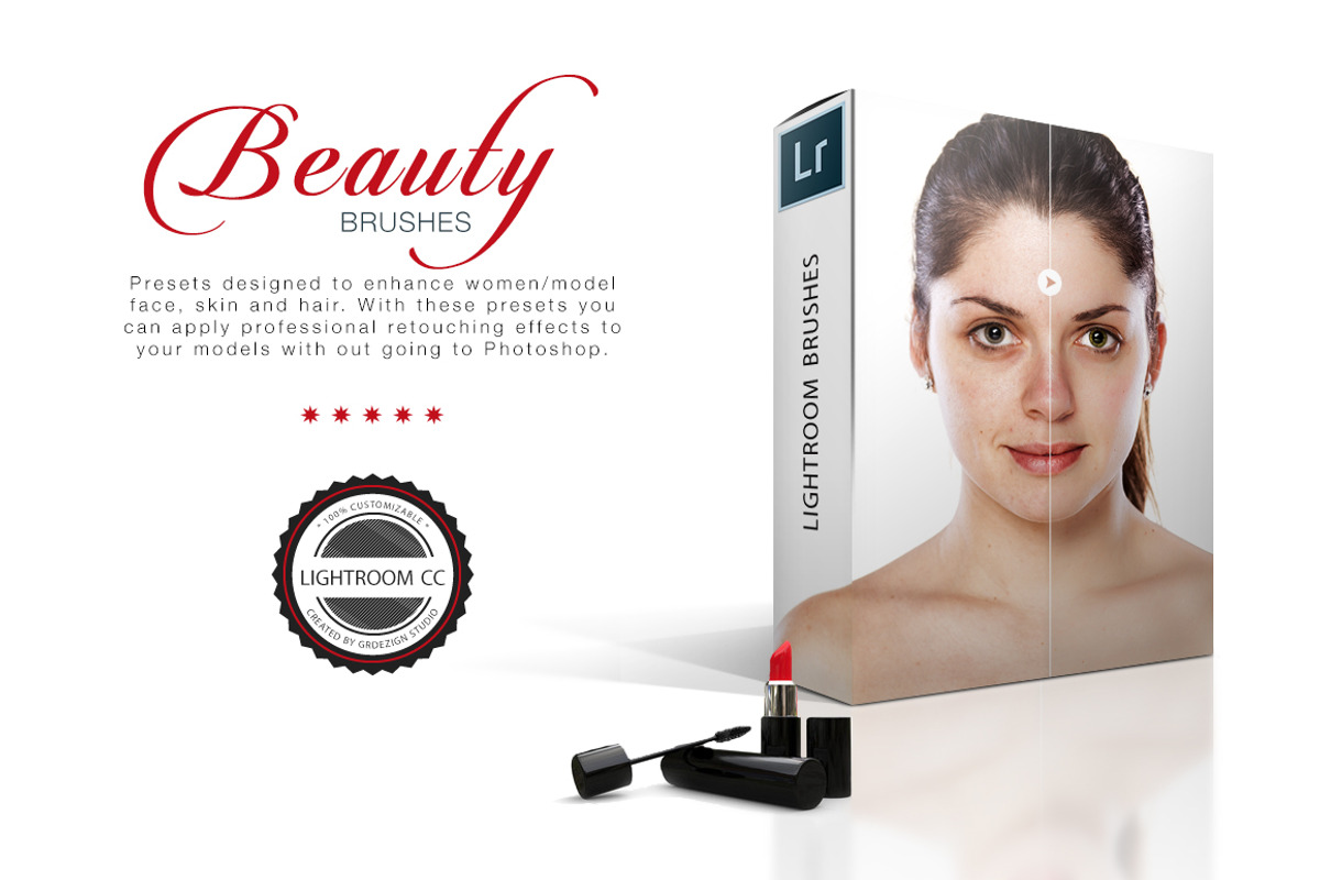 11 Lightroom Beauty Brushes, a Brush Add-On by Athlos ArtLab (Photo 1 of 3)