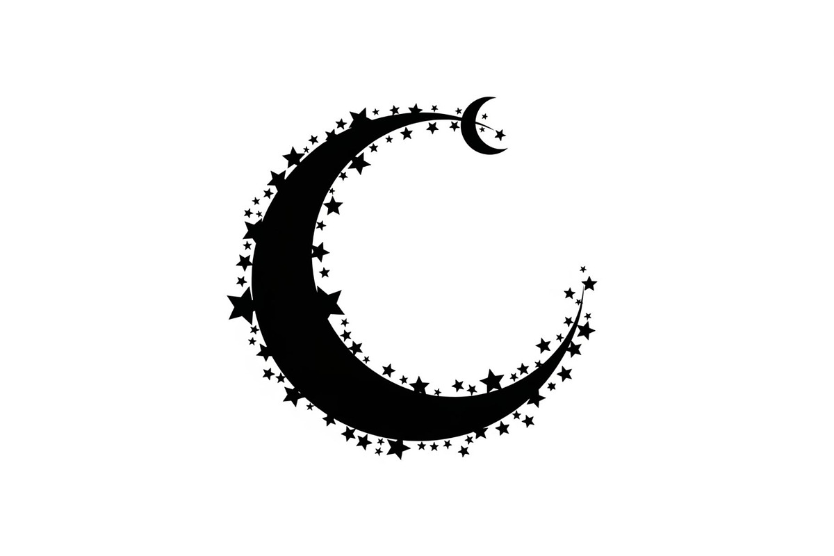 Crescent Moon Round Frame Bundle, an Illustration by Creativeshirt (Photo 16 of 31)