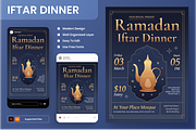 Iftar Dinner Flyer Set, a Flyer Template by Annora Studio (Thumbnail 1 of 6)