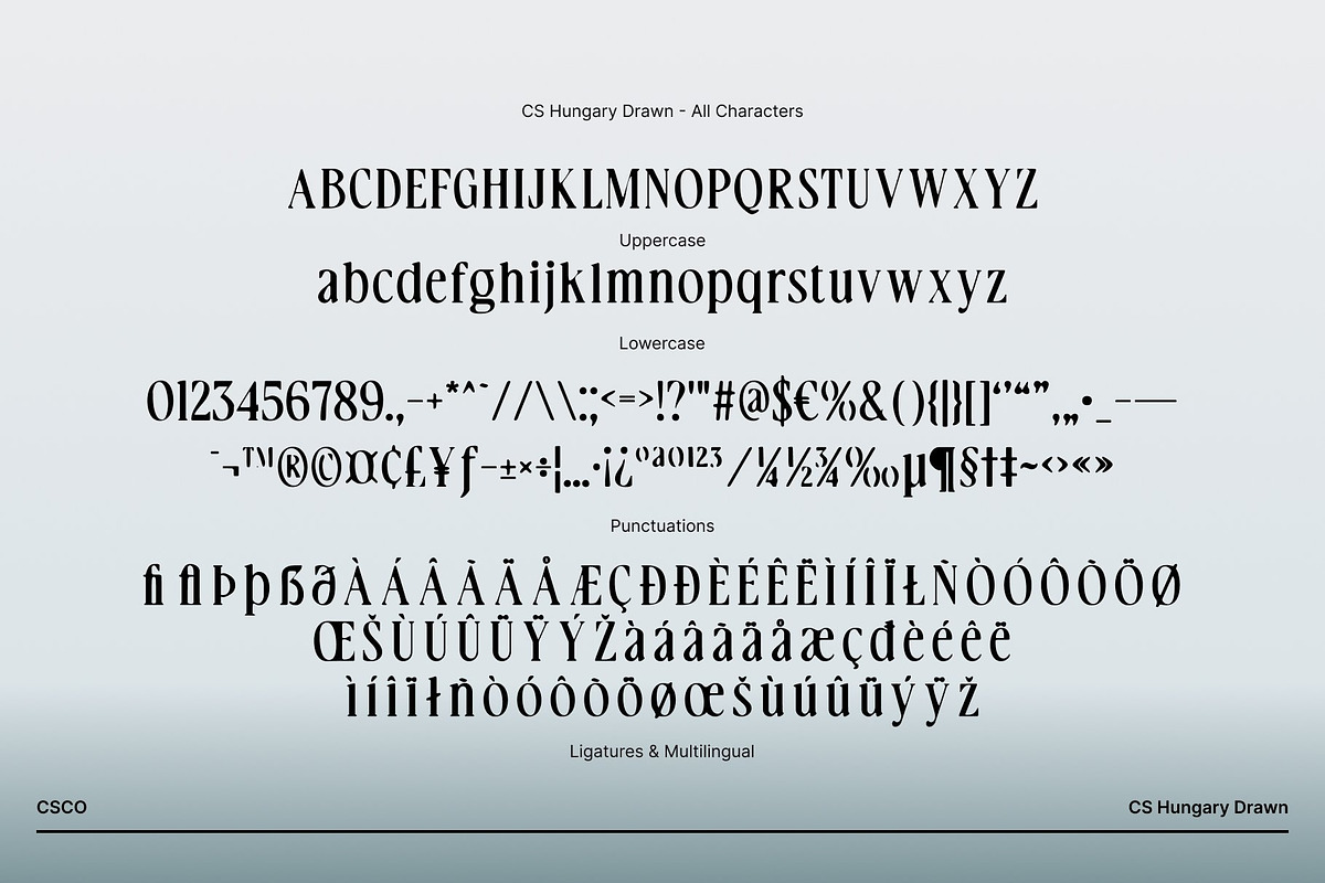 CS Hungary Drawn, a Serif Font by Craft Supply Co. (Photo 8 of 8)