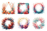 Watercolor Coral Reef Frames PNG, an Illustration by SinaCreation (Thumbnail 3 of 5)