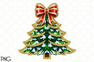 Christmas Tree PNG, an Illustration by Black Bird Studio