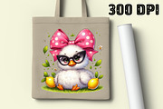 Watercolor Cute Baby Duck PNG, an Illustration by Libby Wishes (Thumbnail 4 of 5)