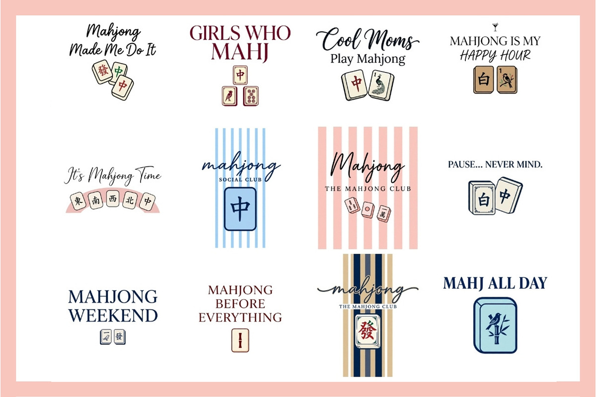 Mahjong Quotes PNG Sublimation, a Seasonal Illustration by Tanya Kart (Photo 1 of 11)